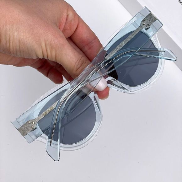 Celine Sunglasses CL40008F 86V Unisex Oval Transparent Blue Gradient - Picture 3 of 9